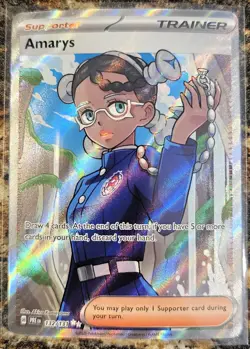 Pokemon 2025 Prismatic Evolutions Full Art Holo Amarys 132 NM or Better - Image 1