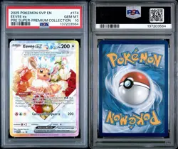 2025 POKEMON SVP EN-SV BLACK STAR PROMO #174 EEVEE EX PSA 10 - Image 3
