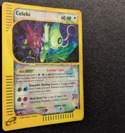 Pokemon SKYRIDGE - #145/144 Celebi Crystal - Holo - ENG - Damaged - Image 5