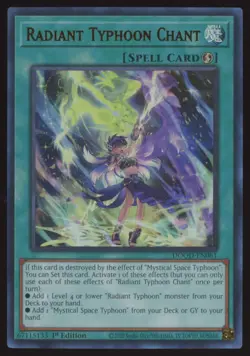 Yu-Gi-Oh! Radiant Typhoon Chant Doom of Dimensions Ultra Rare 1st Ed. - Image 1