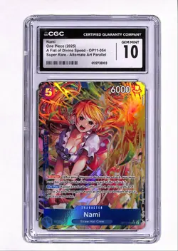 2025 One Piece OP11 Atl Art Nami CGC 10 (BCGA6) #OP11-054 - Image 1