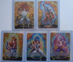 Dragon Ball Super Card Game 2nd Anniversary SILVER Energy Marker ALL 5 ! The Set - Image 1