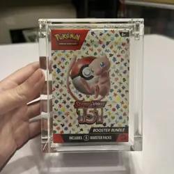 151 booster bundle and acrylic case Pokemon Card TCG Sealed - Image 1