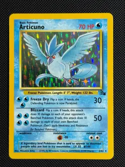 1# Pokemon Cards Articuno 2/62 Fossil Holo Rare - Image 1