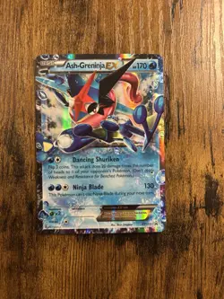 Pokemon Ash-Greninja EX Full Art Promo Holo XY133 170 HP Ninja Blade Card - Image 1
