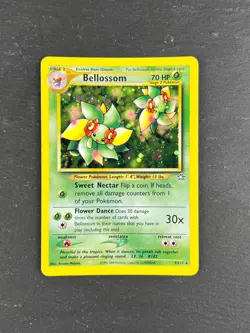 Pokemon TCG Bellossom Neo Genesis Holo Card 3/111 Rare NM - Image 1