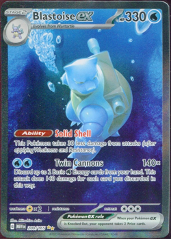 Blastoise EX Full Art Rare Card Scarlet Violet 151 200/165 SIR Pokemon TCG LP - Image 1