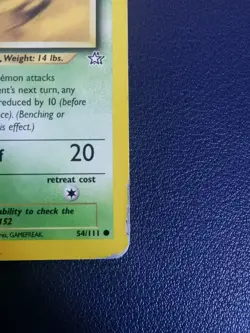 Pokemon Card Chikorita 54/111 Neo Genesis Common WOTC - Image 5