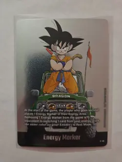 Son Goku E-48 Silver Energy Marker Dragon Ball Manga Booster Card Fusion World - Image 1