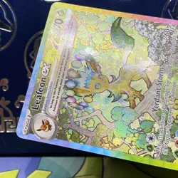 Leafeon EX Prismatic Evolutions Holo Pokemon Card 144/131 NM/Mint Condition - Image 4