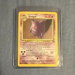 Pokemon Gengar Fossil Holo Rare 5/62 Wizards of the Coast 1999 Card - Image 1