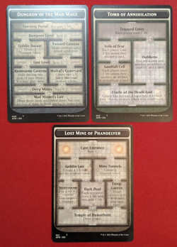 AFR Set of 3 Oversized Dungeon Promo Cards Rare MTG Magic Forgotten Realms - Image 1