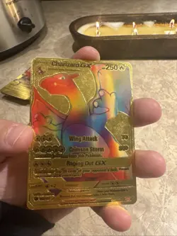 Set of 2!! Secret Rare Rainbow Gold Charizard GX Card 150/147 - Image 1