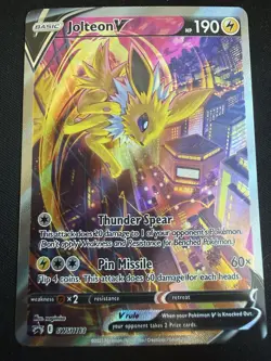 Jolteon V SWSH183 SWSH: Sword & Shield Promo Cards Holo - Image 1