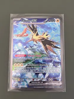 Zapdos ex 202/165 Sv: Scarlet & Violet 151 Holo - Pokemon Card - NM - Image 1