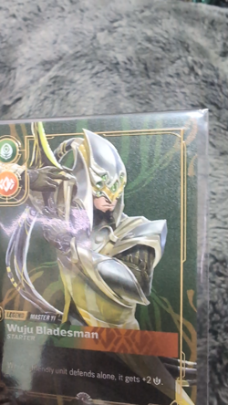 Riftbound Master Yi Wuju Bladesman Metal Plated Card Prize Wall NM Foil - Image 2