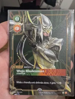 Riftbound Master Yi Wuju Bladesman Metal Plated Card Prize Wall NM Foil - Image 3