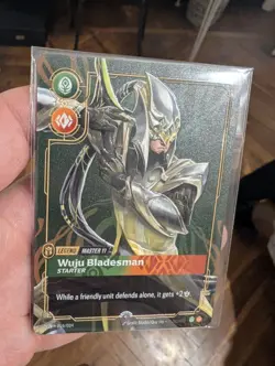 Riftbound Master Yi Wuju Bladesman Metal Plated Card Prize Wall NM Foil - Image 4