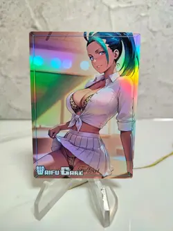 Nemona Trading Card Waifu Goddess Story Anime Girl holo Karte Manga Full Art - Image 1