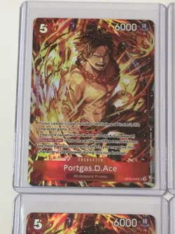 Portgas.D.Ace ST15-005 Illustration Box Vol. 5 Promo 4 Card Play Set Lot - Image 2