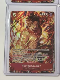 Portgas.D.Ace ST15-005 Illustration Box Vol. 5 Promo 4 Card Play Set Lot - Image 4