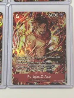 Portgas.D.Ace ST15-005 Illustration Box Vol. 5 Promo 4 Card Play Set Lot - Image 5
