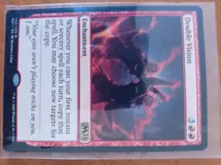 Double Vision Magic The Gathering Red Enchantment 142 Core Set 2021 MTG - Image 2