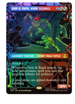 Don & Raph, Hard Science - Foil - Showcase Teenage Mutant Ninja Turtles MTG - Image 1
