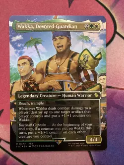 Wakka, Devoted Guardian Borderless Chocobo Track Foil Final Fantasy Rare 0477 NM - Image 1