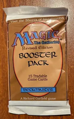 MTG Magic the Gathering Revised Edition Booster Pack NIP Free Shipping - Image 1