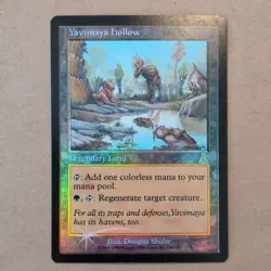 Magic: The Gathering Yavimaya Hollow Urza's Destiny Legendary Land FOIL Rare - Image 1