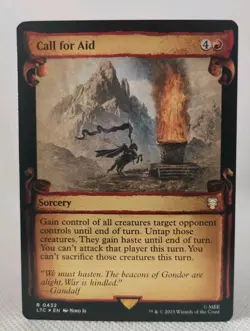 MtG - Call for Aid - Foil Showcase Scrolls - The Lord of the Rings - NM 0432 - Image 1
