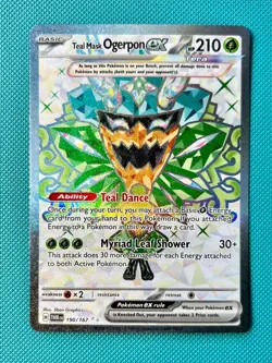 Pokemon TCG Teal Mask Ogerpon ex 190/167 Sv06: Twilight Masquerade (English) -NM - Image 1