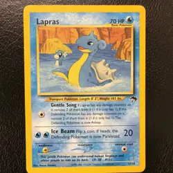 Lapras 12/18 LP Southern Islands Promo Regular Pokemon TCG DMG - Image 1