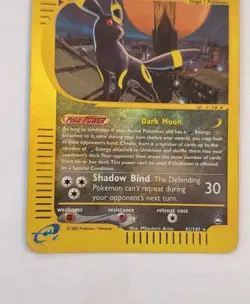 Pokemon Card-Umbreon-Acquapolis-ENG-41/147-HoloReverse-PL - Image 4
