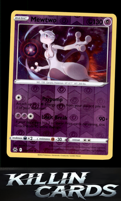 Reverse Holofoil Mewtwo 059/159 Pokemon Holo Rare Crown Zenith Card NM - Image 1