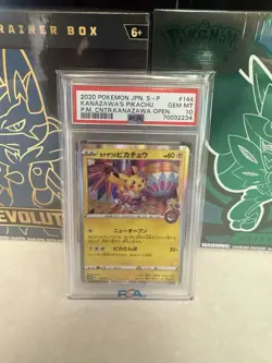 Kanazawa Pikachu Promo Card 144/S-p Japanese Pokemon 2020 Gem Mint PSA 10 - Image 1