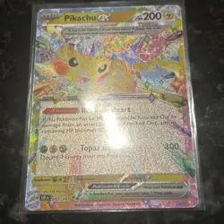 Pikachu ex 57/191 Double Rare Pokemon Card - Surging Sparks - Near Mint - Image 2