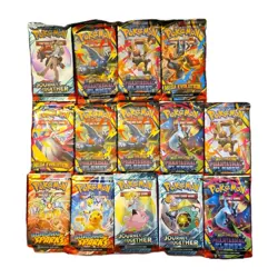 Pokemon 14 Booster Pack Lot, 3x Journey, 7x Phantasmal, 2x Surging, 2x Mega - Image 1