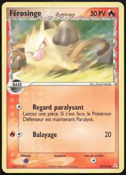 Carte Pokemon Ferosinge δ 70/110 Fantomes Holon Francais - Image 1