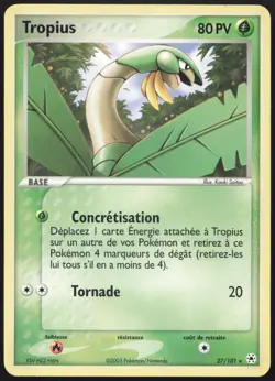 Carte Pokemon Tropius 27/101 Legendes Oubliees Francais - Image 1