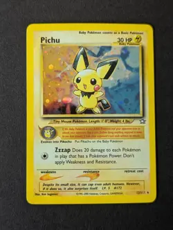 Pichu Holo Rare Neo Genesis 12/111 Pokemon TCG Vintage Card - Image 1