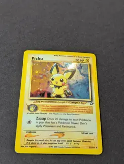 Pichu Holo Rare Neo Genesis 12/111 Pokemon TCG Vintage Card - Image 3