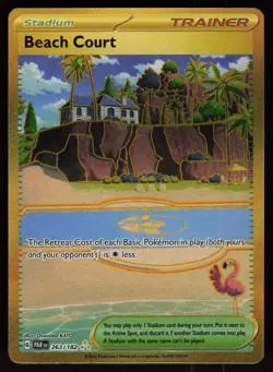 Beach Court 263/182 Hyper Rare Paradox Rift Pokemon - Image 1
