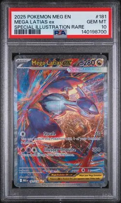 Pokemon Mega Latias ex 181/132 Me01 Special Illustration Rare Holo PSA 10 - Image 1