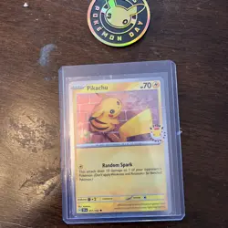 Pikachu 051 /162 Stamped 2026 Pokemon Day 30 Promo TCG With Coin - Image 1
