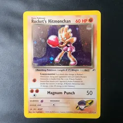Pokemon Rocket's Hitmonchan 11/132 Gym Heroes Holo Rare 60 HP WOTC 2000 (103) - Image 1