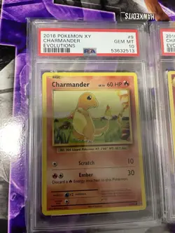 Pokemon Xy evolutions Charizard Psa 8.5 Charmeleon/Charmander Reverse PSA 10 - Image 2