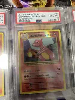 Pokemon Xy evolutions Charizard Psa 8.5 Charmeleon/Charmander Reverse PSA 10 - Image 3