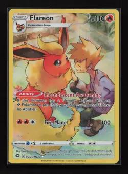 Flareon TG01/TG30 Holo Brilliant Stars Trainer Gallery Pokemon NM - Image 1